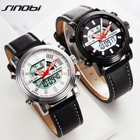 mens watches to luxury brand men leather sports watches mens quartz led digital clock waterproof military wrist watch 2021 new