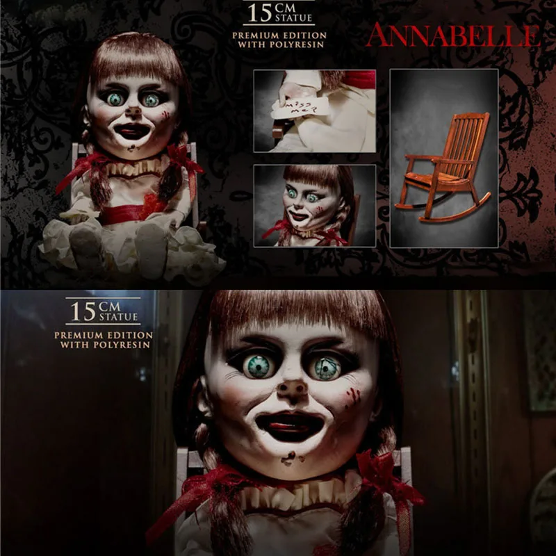 

Кукла в наличии A6036 Annabelle, масштаб 1/6, 15 см, модель со стулом для коллекции