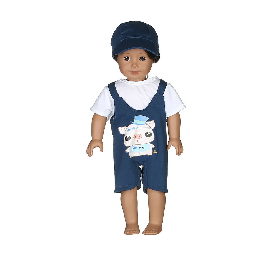 

Reborn Baby Doll Set Clothes for 18" 43cm American Girl BJD Accessories Pajamas Tops Suspenders Trousers Dress Hats Suit Outfit