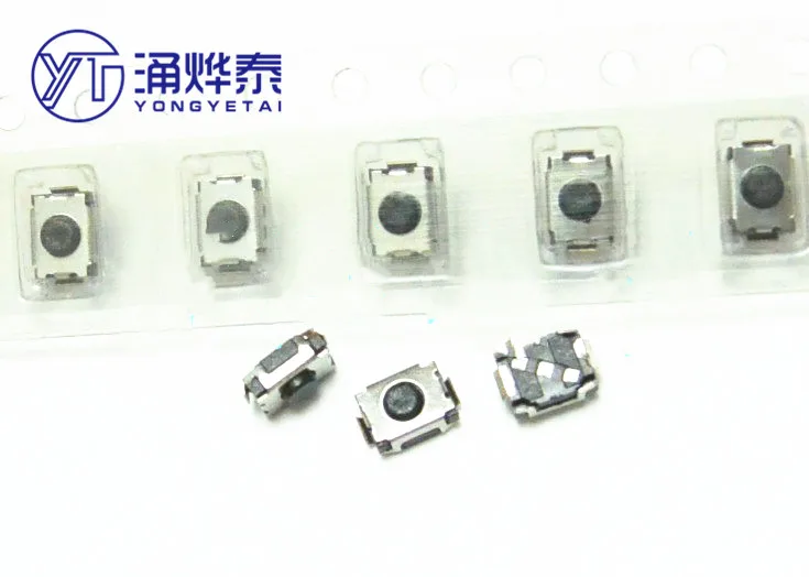 

YYT 100PCS 3*4*2MM SMD touch switch 2-pin mini micro/original button switch disk loading Foot Cover