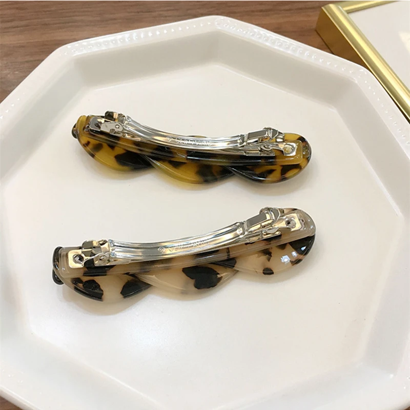 

1Piece Japan Korea Style Acetate Tortoiseshell Barrettes Women Ladies Hair Clips Decoration Spring Princess Head Accessories