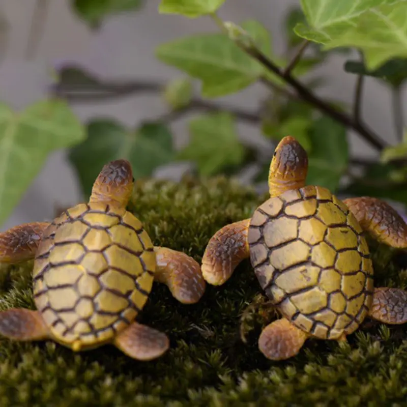 1 шт. мини Реалистичная морская модель черепахи настольный орнамент в виде фигур