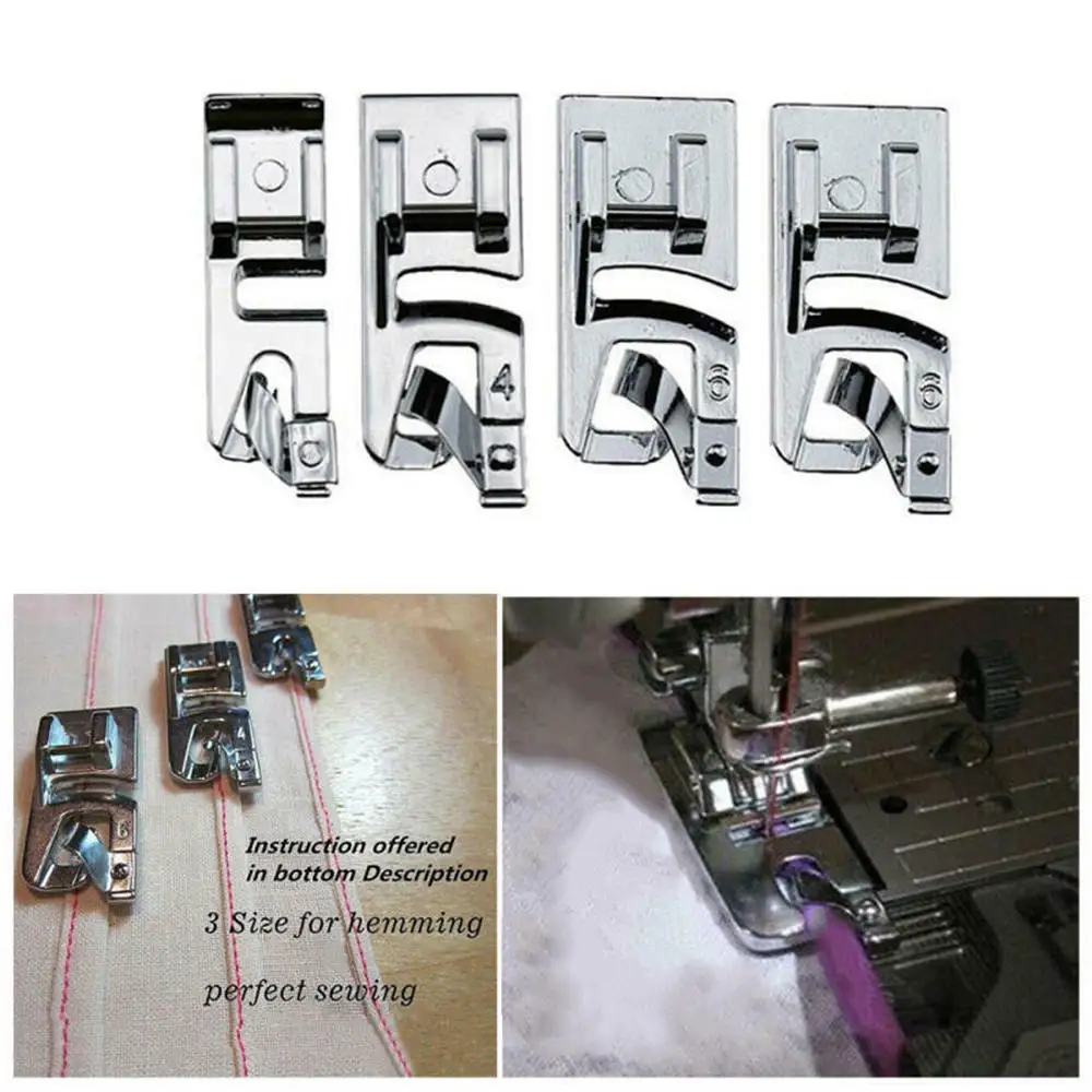 4 шт. многофункциональные прижимные лапки для швейной машины 3/4/6 мм | Дом и сад