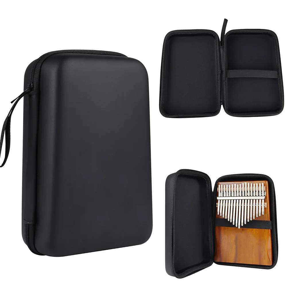 Shockproof Kalimba Case Thumb Piano Bag Mbira Box Water-resistant with Gloves Finger Stall Keyboard Instruments Accessories | Спорт и