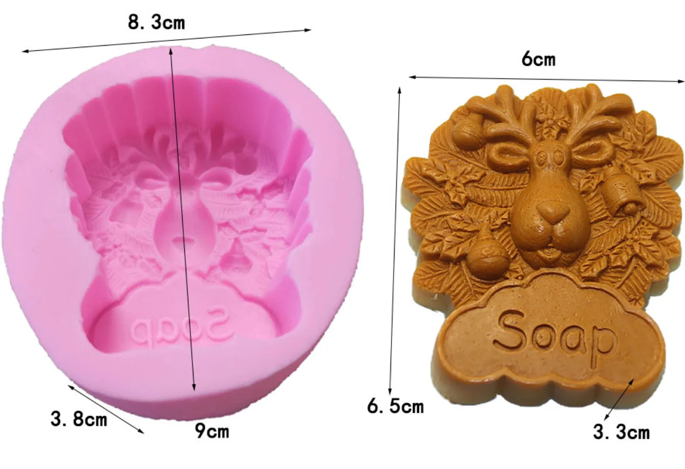 Рождественская силиконовая форма для мыла шоколада мыло свеча сделай сам