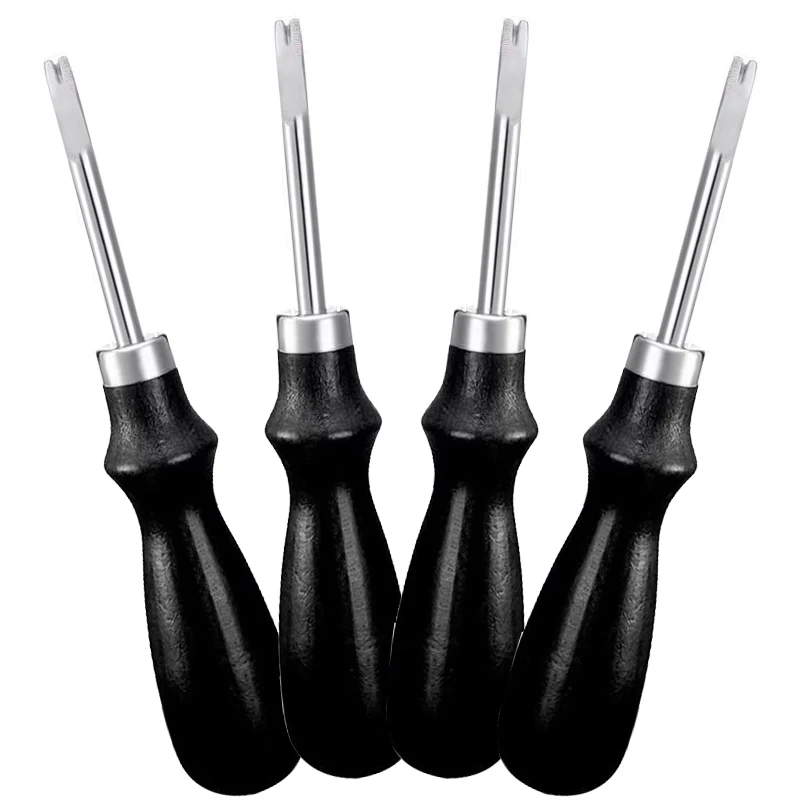 

Imzay 4 Sizes Leathercraft Edge Beveler Edge Skiving Beveler, Cutting Beveling Leather Working Set For Rounds Off Edges