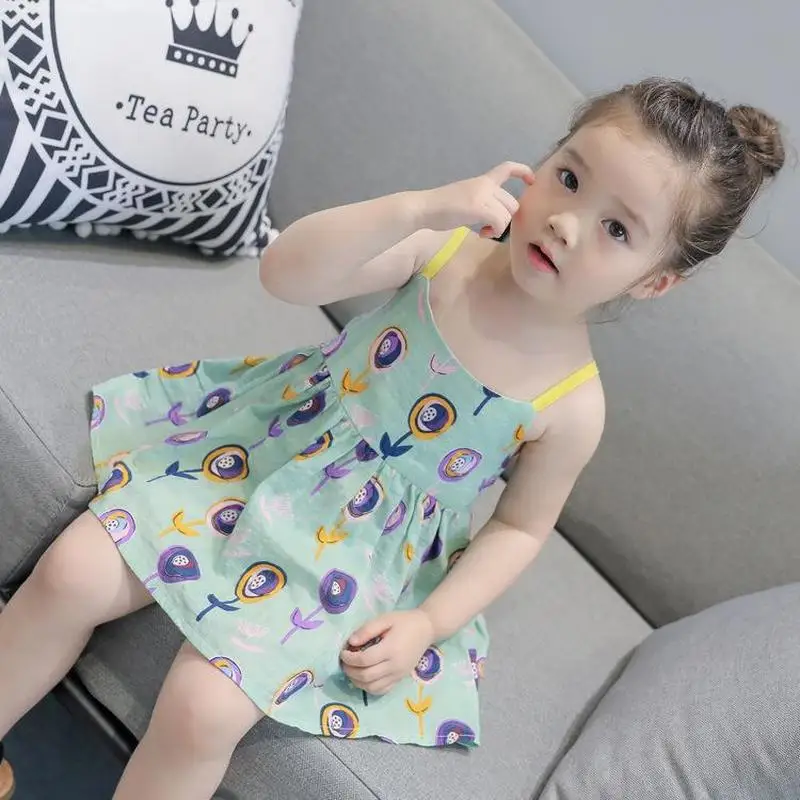 Детская одежда платья для девочек летнее платье принцессы корейские вечерние