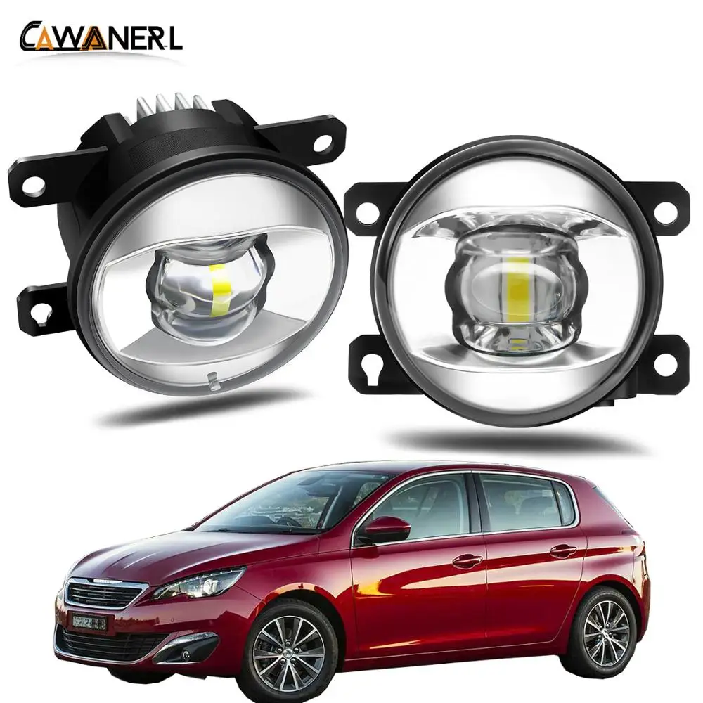 

Fog Light Assembly H11 Car LED Lens Fog Lamp Daytime Running Light 30W 8000LM 12V For Peugeot 308 2013 2014 2015 2016 2017 2018
