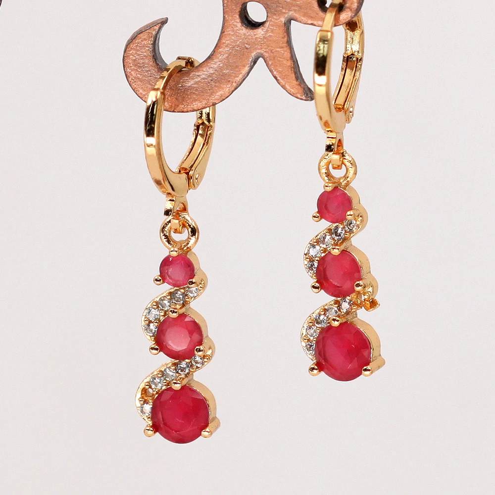 Винтажные роскошные золотые серьги для женщин модные украшения из циркония