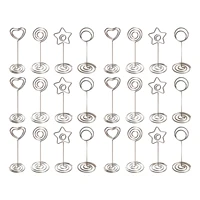 24 pcs table number holder place card holders table picture holder photo holder for wedding party banquet and memo notee