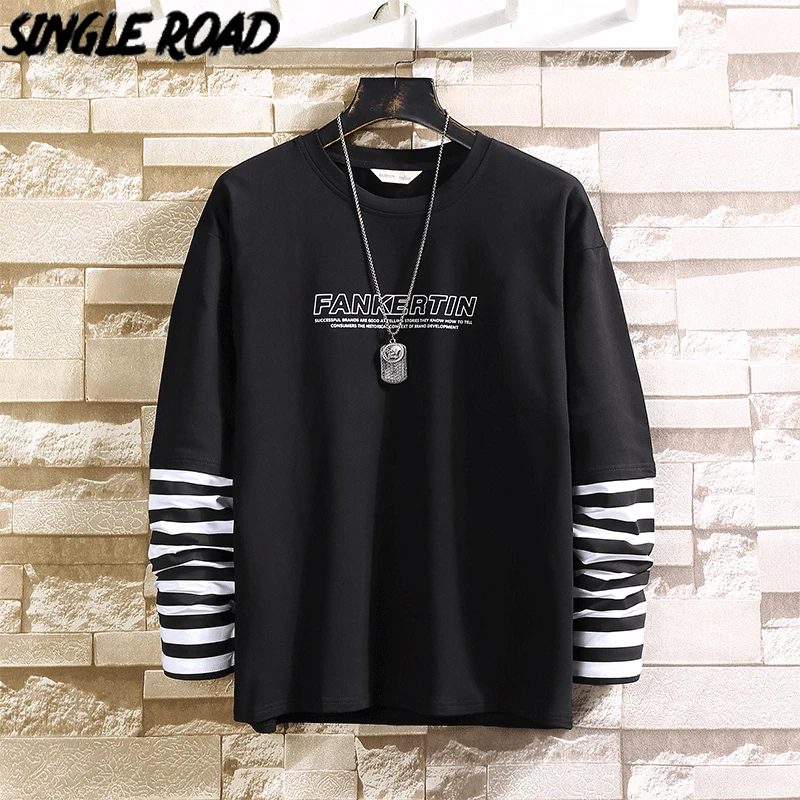 Толстовка мужская с круглым вырезом в стиле хип хоп|Мужские толстовки и свитшоты|