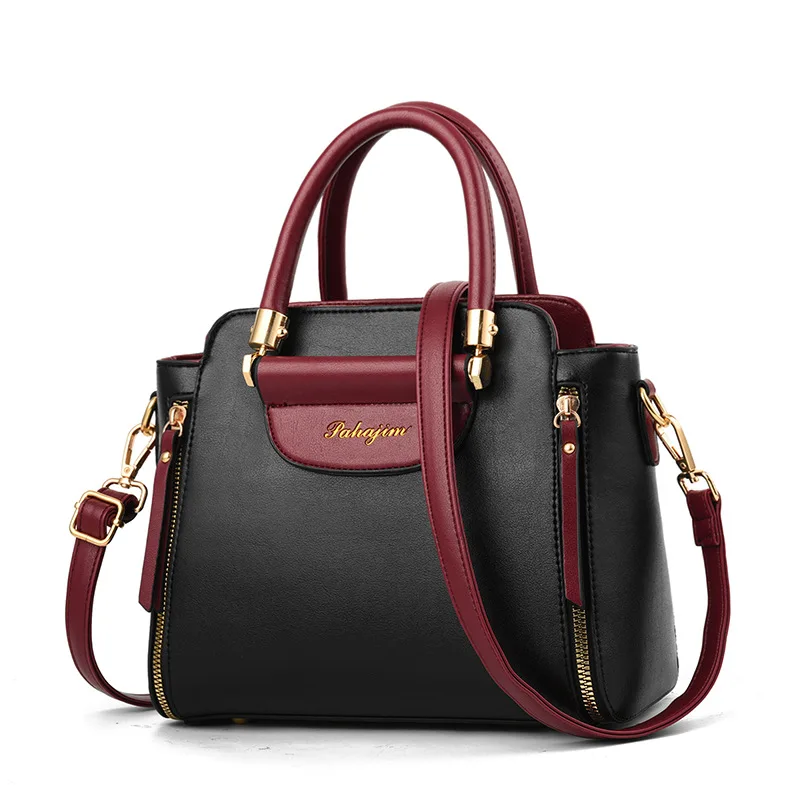 

New Luxury Handbags Women Bags Designer Female Fashion Handbags Hit Color Portable Big Bag Casual Wild Shoulder Messenger Bag