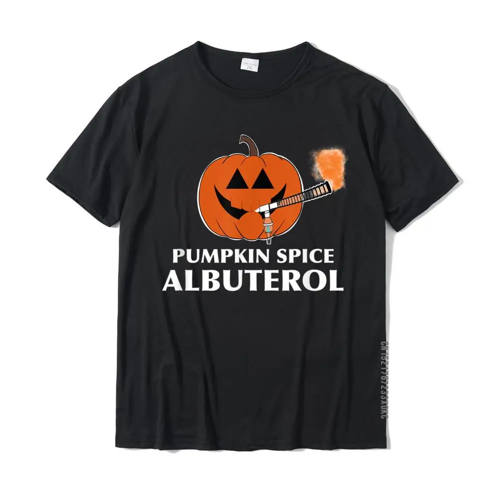 

Respiratory Therapist Pumpkin Spice Albuterol Treatment T-Shirt T Shirt Funny Normal Cotton Men's T Shirt Normal