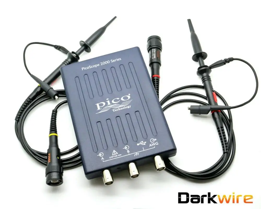 PicoScope 2205A 2-канальный 25 МГц USB осциллограф с 2 зондами-технология PICO | Электронные