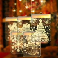 usb snowman chandelier christmas tree led garland night lights christmas decorations home xmas ornaments natal new year 2022
