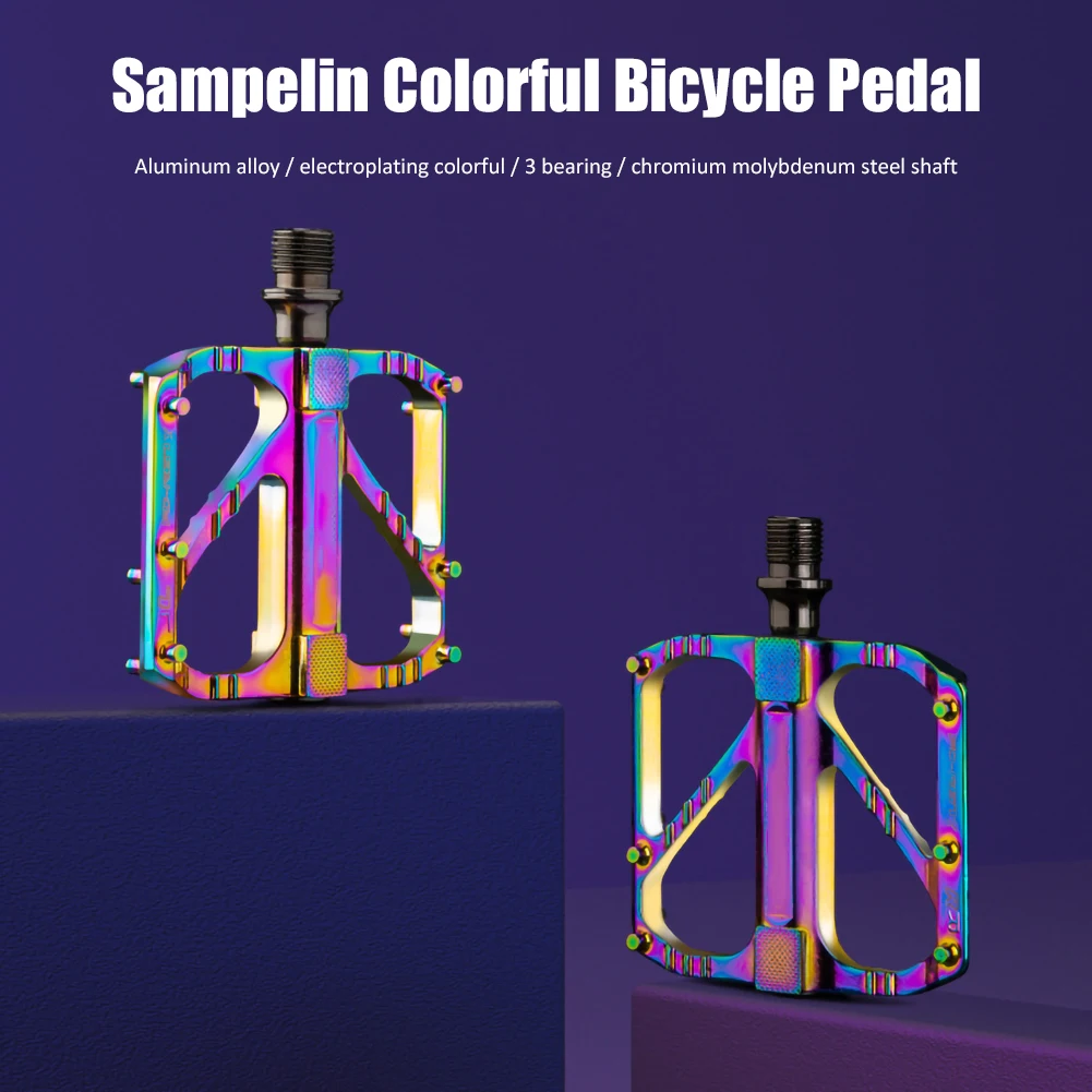 

Durable Bike Pedals Quick Release Non-slip Ultra Light Pedal 3 Bearing Pedal Colorful Mountain Bike Road Bicycle Accessories