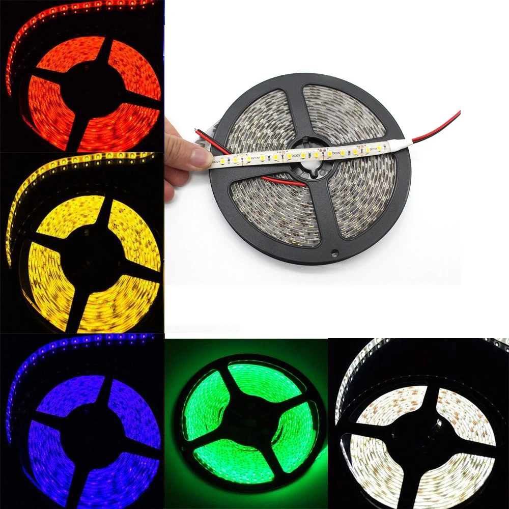 5 м Светодиодная лента 2835 SMD 120 светодиодов/м водонепроницаемая гибкая
