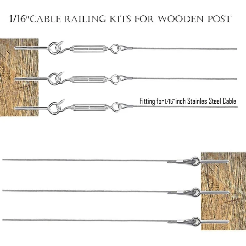 5 шт. набор намоток для кабеля с тросом из нержавеющей стали и резцом деревянных