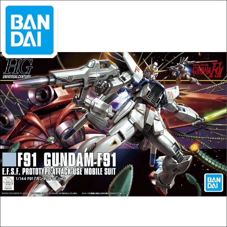 Оригинальный Gundam HG 1/144 модель F91 GUNDAM мобильный костюм детские игрушки|Наборы для