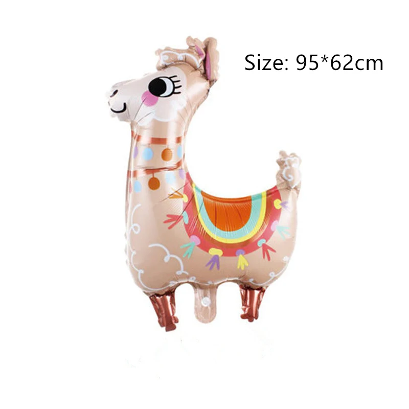 Ламы шар из алюминиевой фольги с Животные Альпака украшения на вечеринку дня