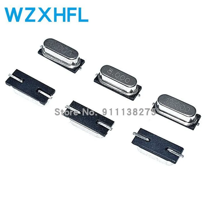 49SMD пассивный кварцевый генератор 4МГц 6МГц 8МГц 12МГц 11.0592МГц 16МГц 20МГц 22.1184МГц 24МГц 25МГц