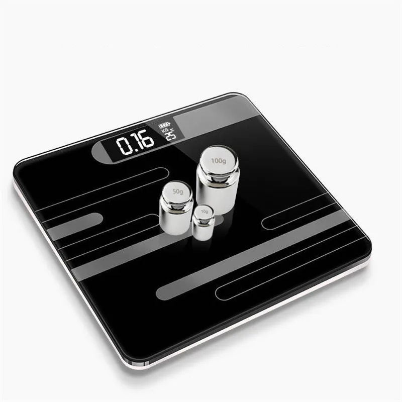 Bathroom Floor Scales Body Fat Scale Scientific Electronic LED Digital Body Weight Balance Weighing Scales Water Muscle Mass BMI