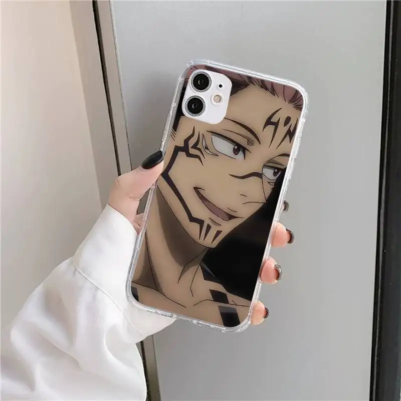 

Jujutsu Kaisen Yuji Itadori Phone Case Transparent soft For iphone 5 5s 5c se 6 6s 7 8 11 12 plus mini x xs xr pro max