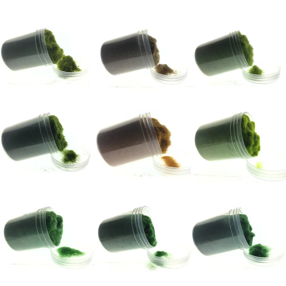 

3-5mm Static Grass Powder Turf Flocking Nylon Toy Model Scene Making Monochrome Diorama Sand Table Simulation Plant