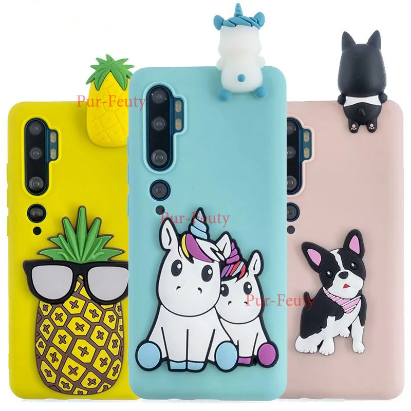 Для Xiaomi Note 10 Pro детский мультяшный рисунок 3D кукла игрушки мягкий силиконовый