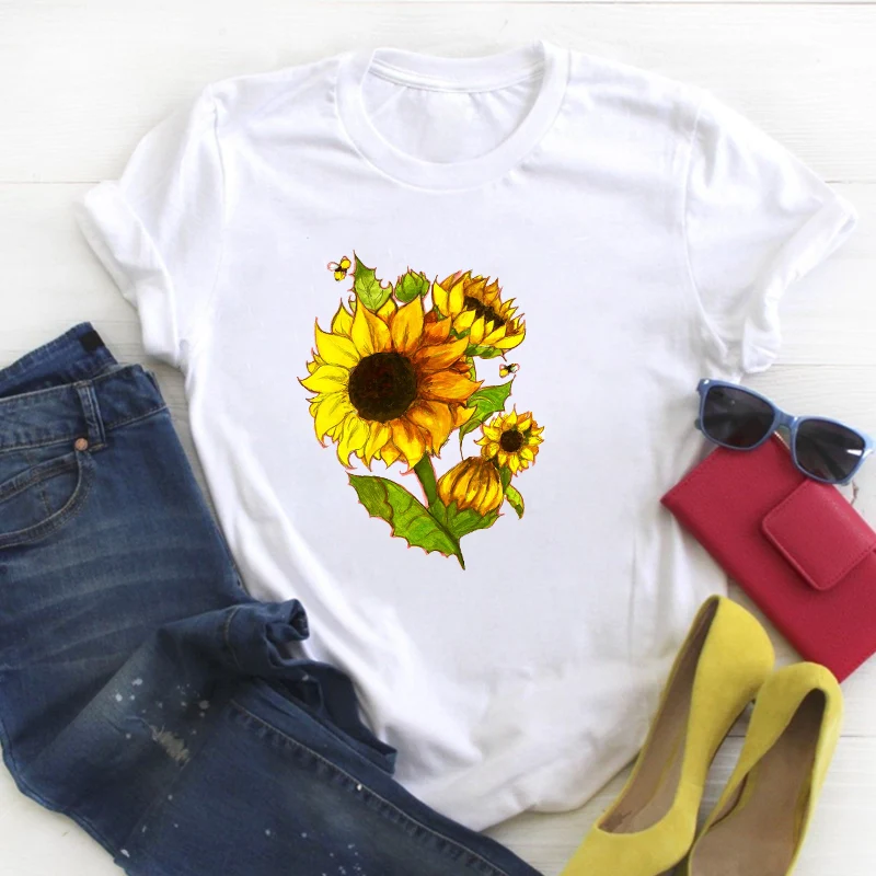 

Women Cartoon Moon Star Night Print Cute Fashion Summer T Tee Ladies Female Top Shirt Clothes Tshirt Womens Graphic T-shirt