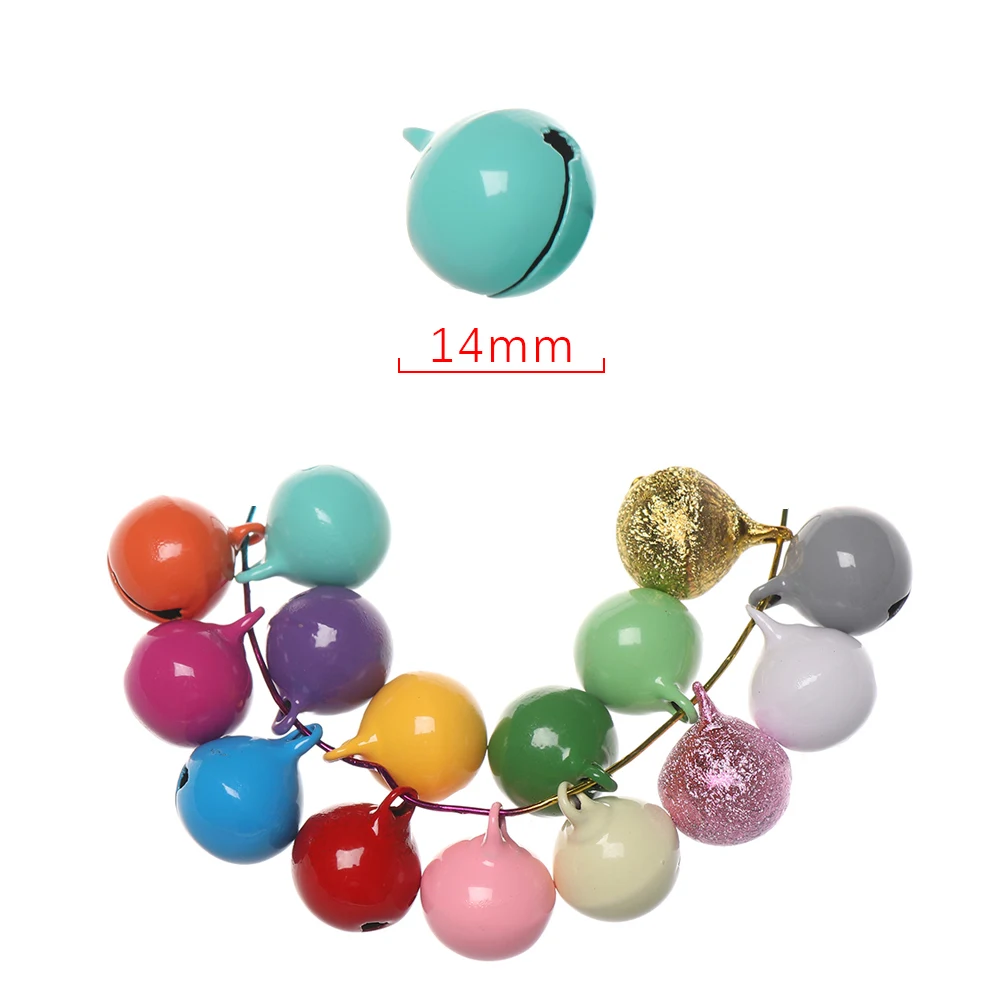 10 шт./упак. железные металлические бусины колокольчики Колокольчик для елки