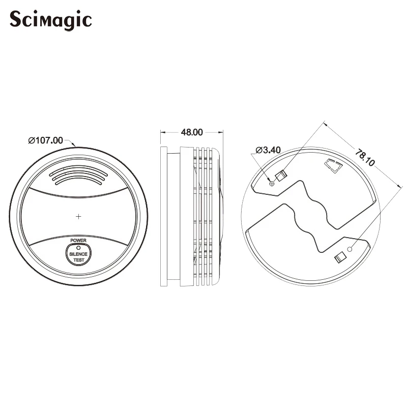 Независимый детектор дыма датчик Пожарной Сигнализации домашняя система