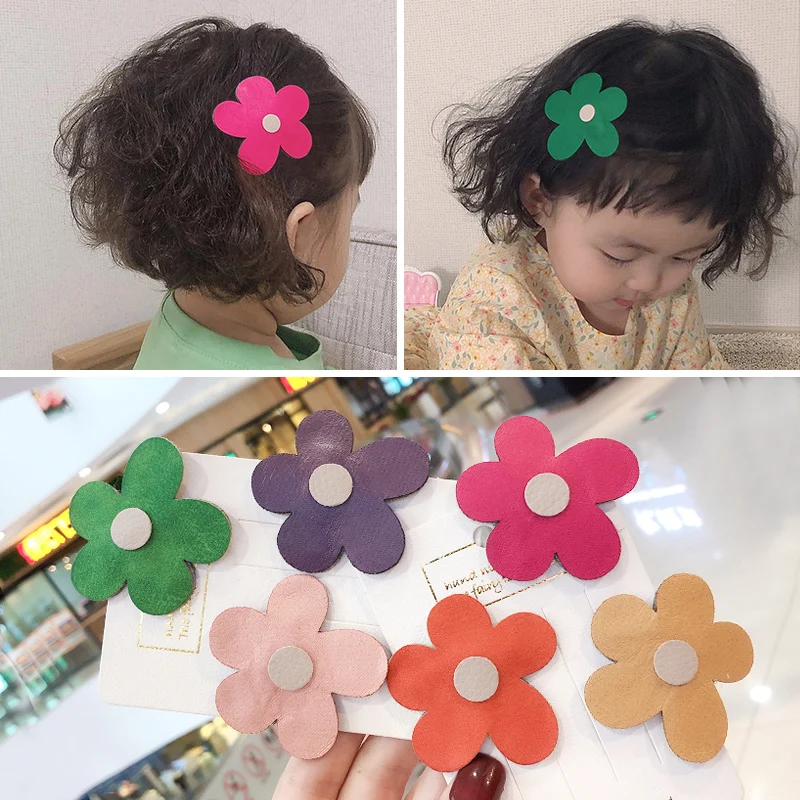 2019 для девочек элегантный красочный Цветочный Ткань заколки волос милое