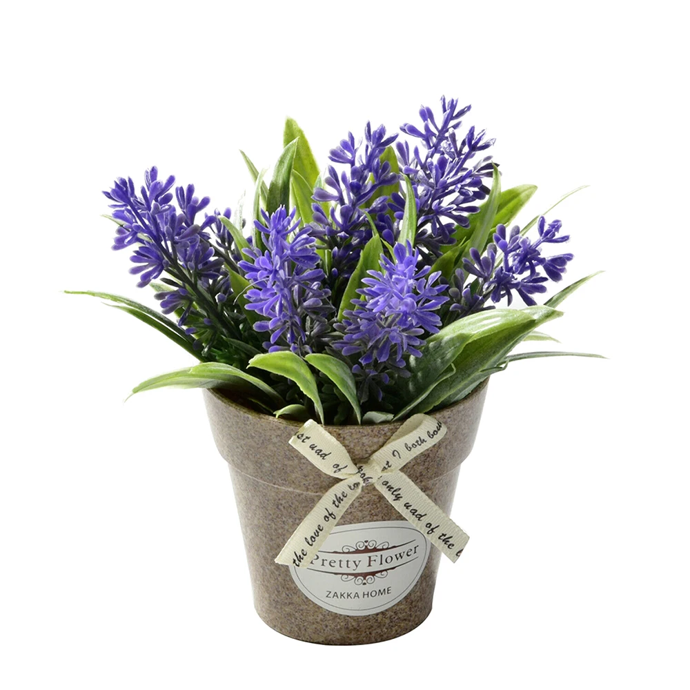 Искусственные цветы лаванды Мини искусственные растения Свадебный Цветочный