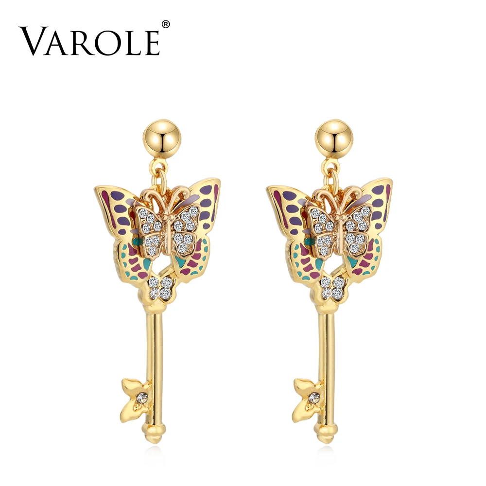 Модные ювелирные изделия VAROLE эмалевые серьги Цветные Висячие в этническом стиле