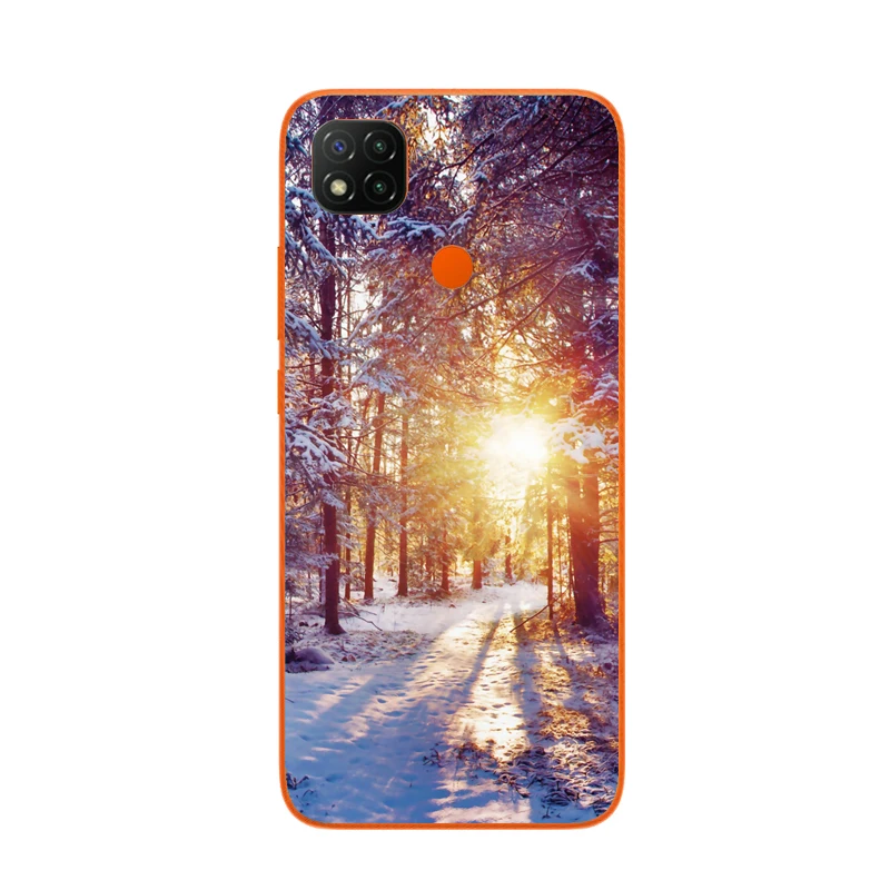 Чехол для Redmi 9C NFC мягкий силиконовый чехол-накладка Xiaomi 9 C задняя крышка телефона