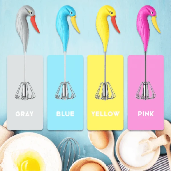 

Semi-Automatic Eggbeater Hand Push Egg Beater Convenience Spin Whisk Versatile Tool For Egg Beater mutfak malzemeleri