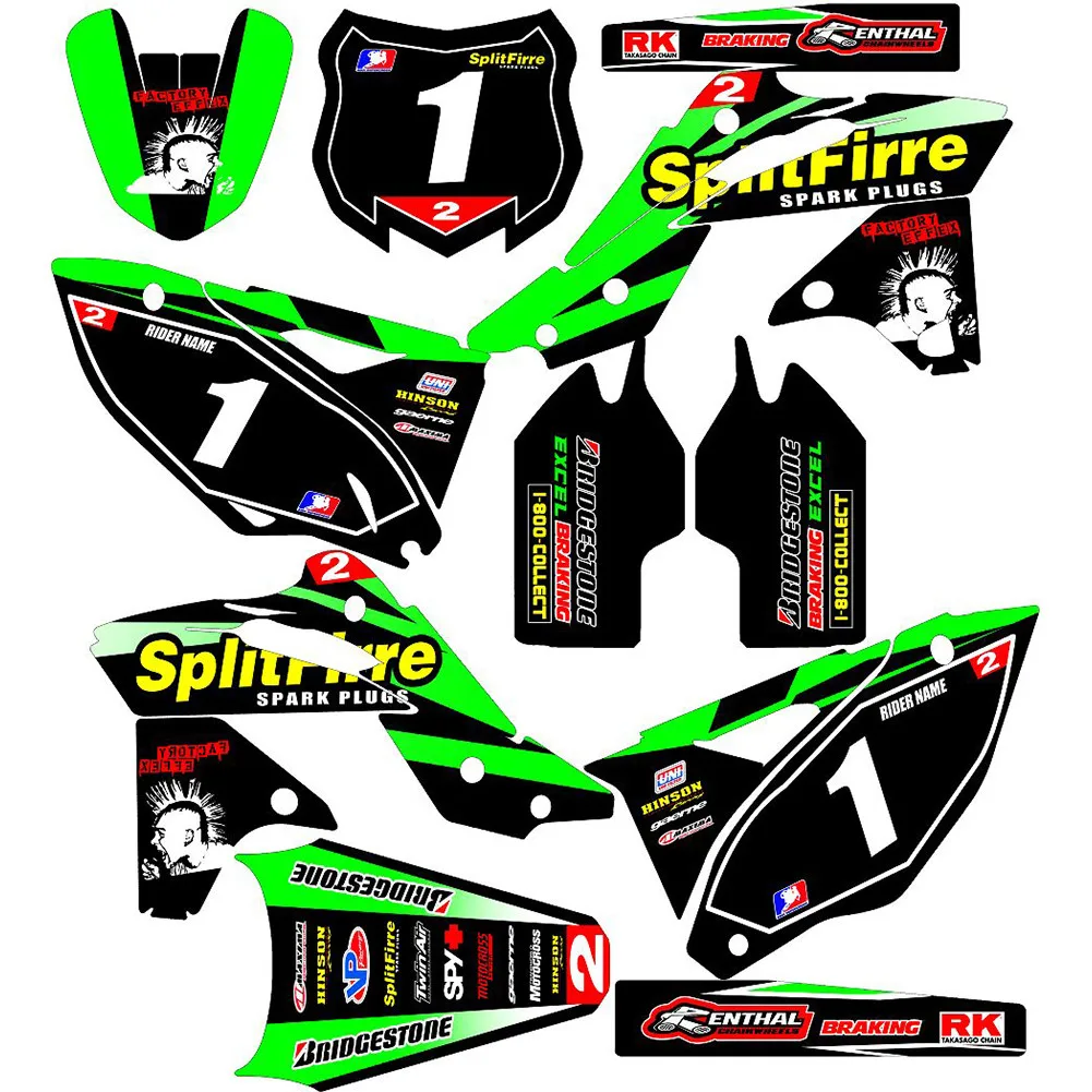 Наклейки для мотокросса с бесплатными именами по номерам на заказ наклейки 3 м