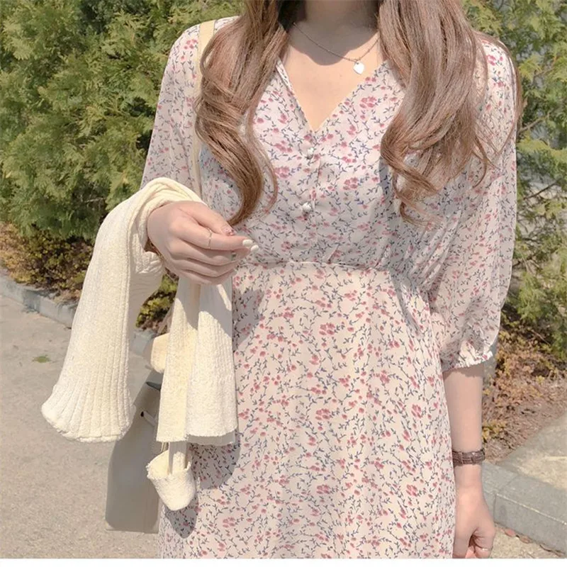 Новое весеннее платье S Xl для девочек шифоновое винтажное в стиле бохо вечерние