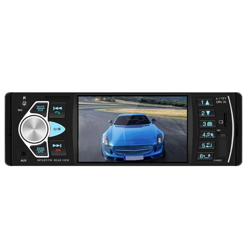 Автомагнитола 1 DIN Авторадио 4022D Bluetooth 4 &quotПоддержка камеры заднего вида рулевое