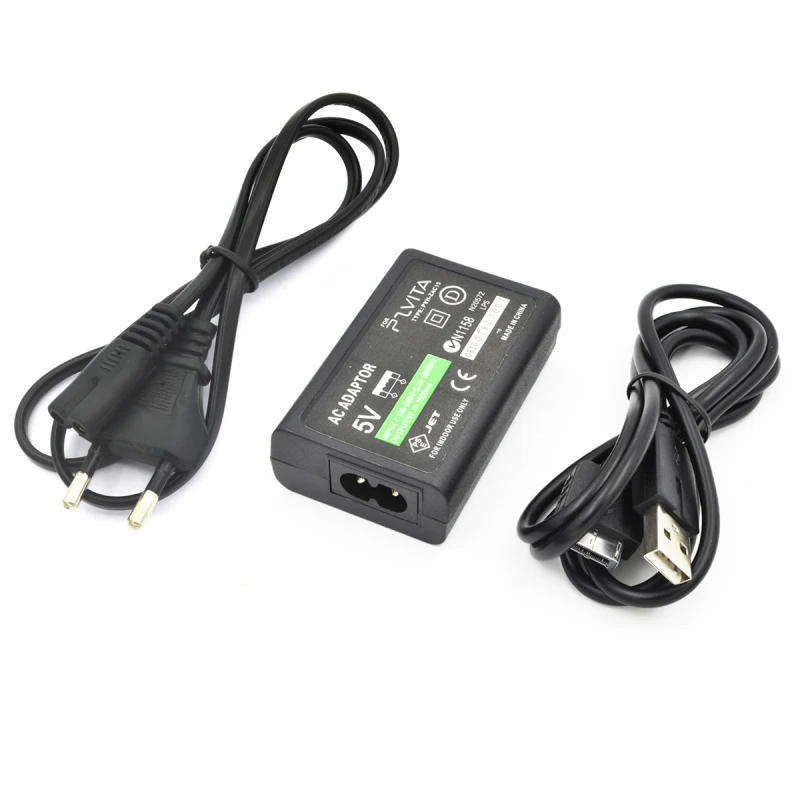 

EU US Plug Home Wall Chager Power Supply 5V AC Adapter USB Charging Cable Cord for Sony PlayStation Psvita Slim PS Vita PSV 1000