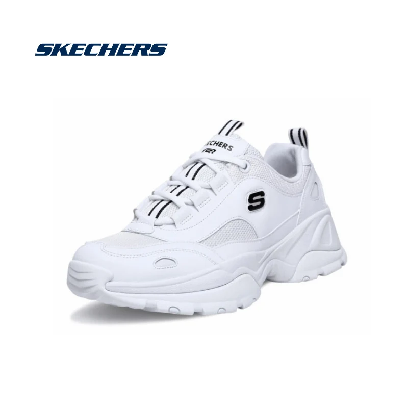 Кеды Skechers de lites мужские Вулканизированная подошва на шнуровке кроссовки