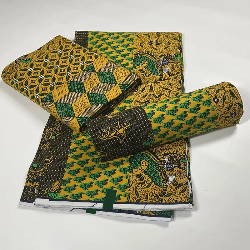 

Новая вощеная ткань с Африканским принтом, материал Анкара 100% хлопок, высокое качество для шитвечерние них платьев, 6 ярдов