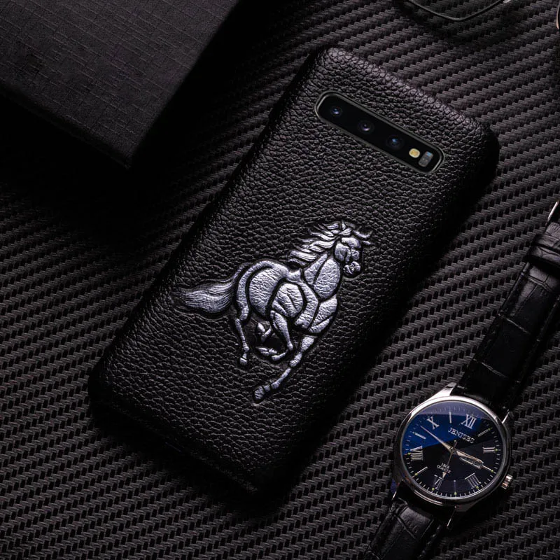 Horse Чехол для телефона для samsung Galaxy A50 A70 S7 S8 S9 S10 Plus, Note 8, 9, 10, изображение животного текстура чехол для A30 A40 A5 A7 A8 - Цвет: Horse