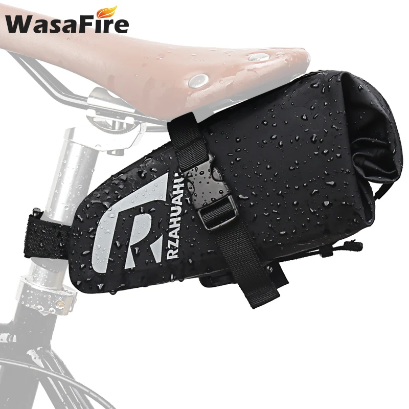

Bicycle Bag Waterproof Large Capacity Road Mountain Bike Saddle Bag Reflective MTB Seat Rear Storage Bags Cycling Trunk