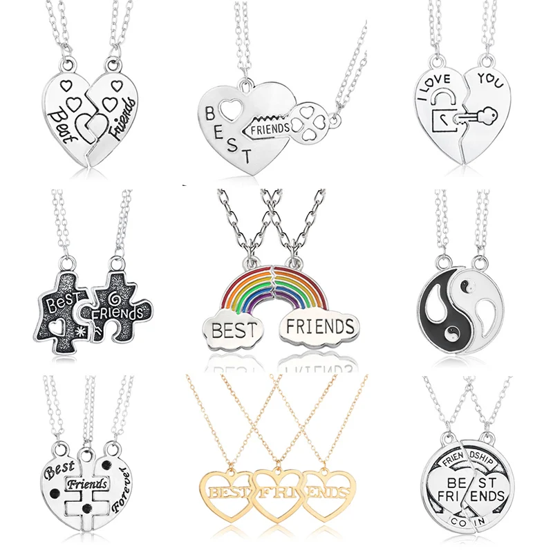 2 шт./компл. женское ожерелье ювелирные изделия Инь Ян Тай Чи звеньевая Серебряная