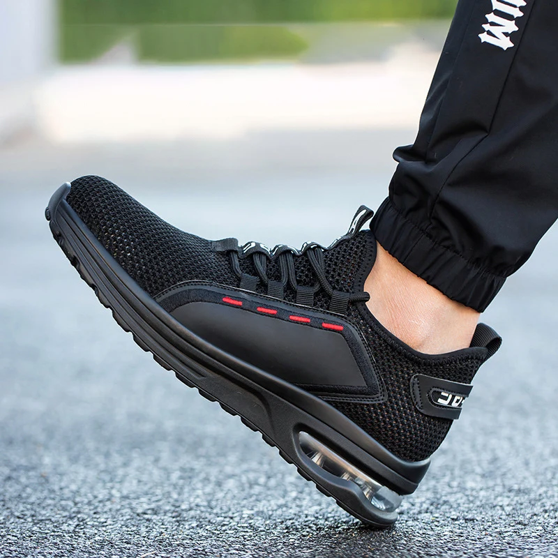 

DAILOU Work Safety Boots Male Work Boots Anti-Smashing Steel Toe Shoes Puncture-Proof Safety Shoes Men Indestructible Work Shoes