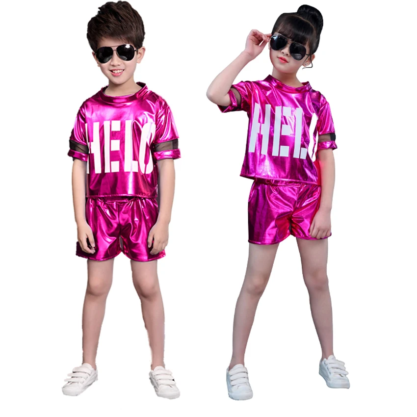 Детские танцевальные костюмы в стиле хип-хоп одежда для выступлений и школьных