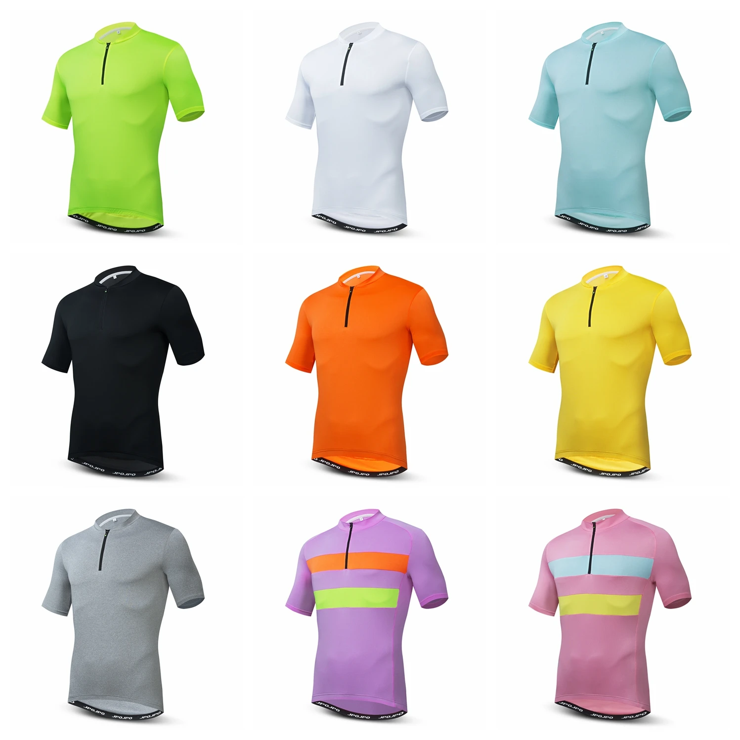 

Half Zipper Cycling Jersey Men Women Bike Shirt Bicycle Clothing Short Sleeve Mountain Road Downhill Maillot Ciclismo Summer