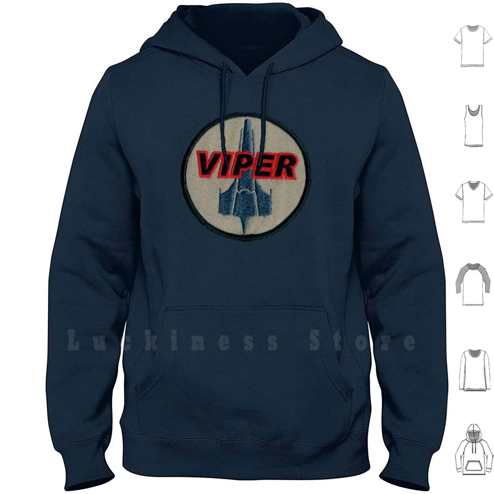 Viper Pilot худи с принтом Gang длинным рукавом Frack Bsg Frak Off Swear Words научная фантастика